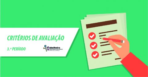 Crit&eacute;rios de avalia&ccedil;&atilde;o 3.&ordm; Per&iacute;odo - 2019.20